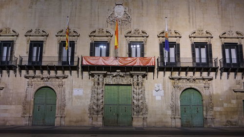 Low angle view of historical building