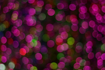 Defocused image of illuminated lights