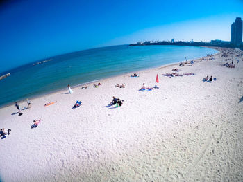 Group of people on beach