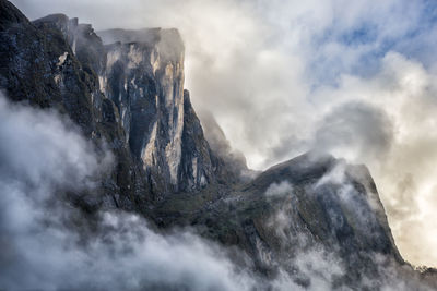 Scenic view of mountain against sky