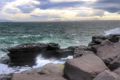 Scenic view of sea against sky