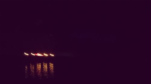 View of illuminated tunnel