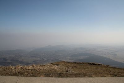 Scenic view of mountains