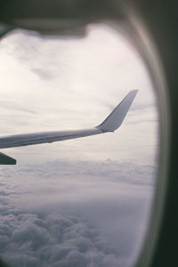 Airplane flying in sky