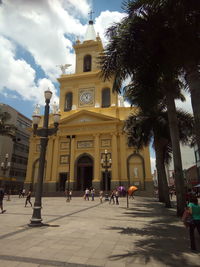 View of church in city