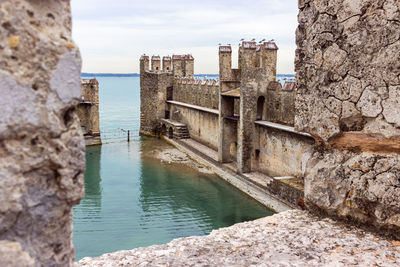 Historical building by sea