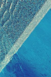 High angle view of swimming pool