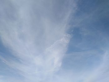 Low angle view of vapor trail in sky