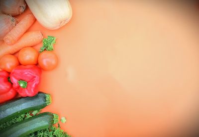 Close-up of red bell peppers