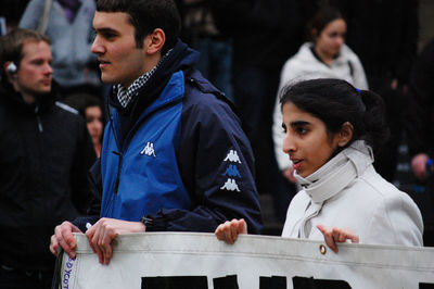 People looking at concert