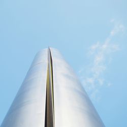 Low angle view of airplane against sky