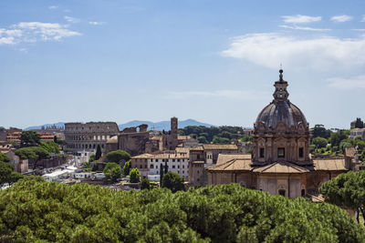 View of the coliseum of rome