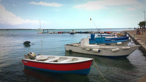 Boats in river