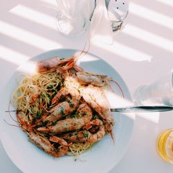 Close-up of served food