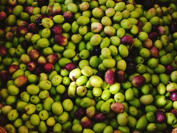 Full frame shot of fruits