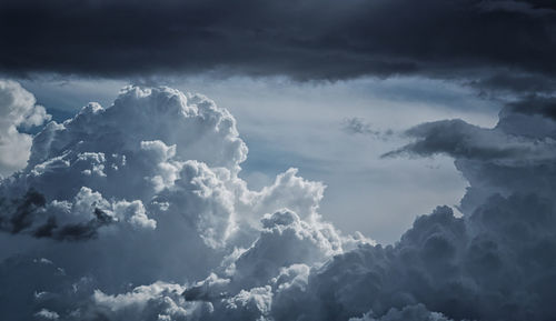 Low angle view of clouds in sky