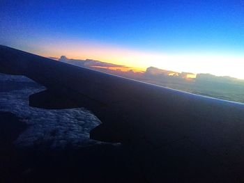 Close-up of sky during sunset