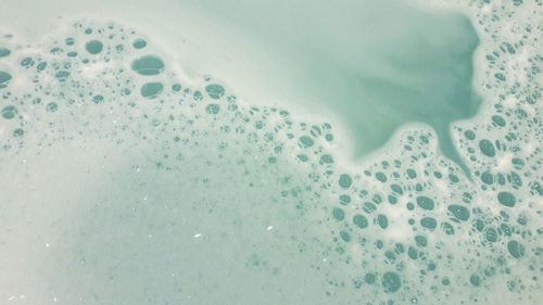 Close-up of bubbles in water