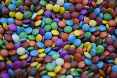 Full frame shot of multi colored candies