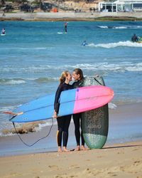 Friends on beach