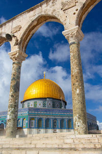 The majestic dome of the rock, in jerusalem.