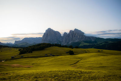 Scenic view of landscape against sky