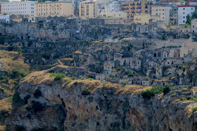 Aerial view of buildings in city