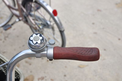 Detail shot of bicycle bell