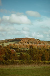 Scenic view of landscape against sky