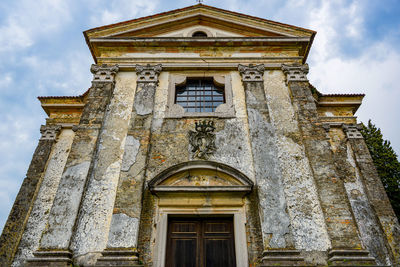 Low angle view of building against sky