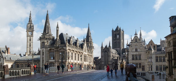 Panoramic view of cathedral against sky