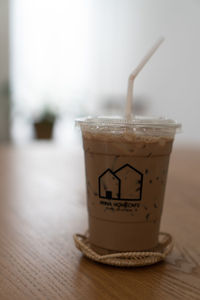 Close-up of coffee on table