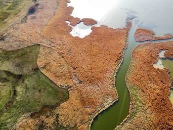 High angle view of landscape