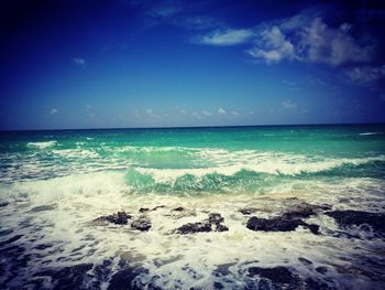 Scenic view of sea against sky