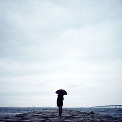 Man standing on beach