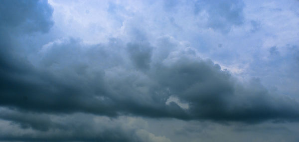 Low angle view of storm clouds in sky