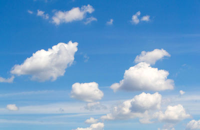 Low angle view of clouds in sky