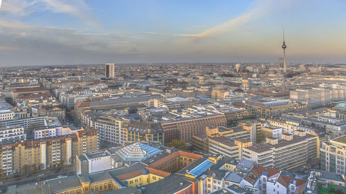 Aerial view of city