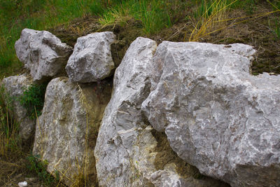 Rocks in sea