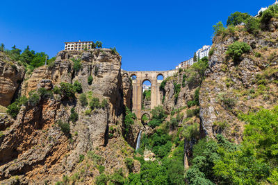 Low angle view of old ruins