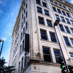 Low angle view of apartment building