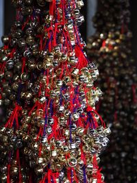 Close-up of christmas decorations for sale in market