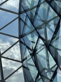 Low angle view of skylight