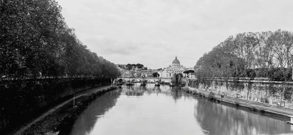 Scenic view of lake against sky of vatican rome