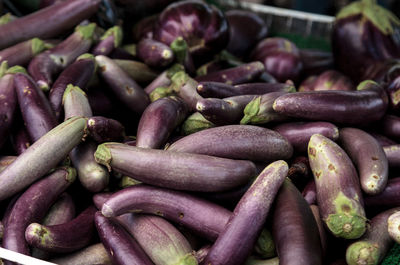 Full frame shot of vegetables in market