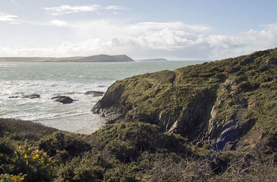 Scenic view of sea against sky