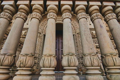 Low angle view of statue in temple