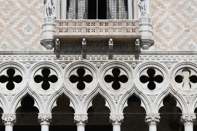 Low angle view of historical doge's palace  building