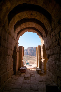 Archway of historic building