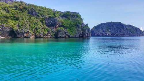 Scenic view of calm sea